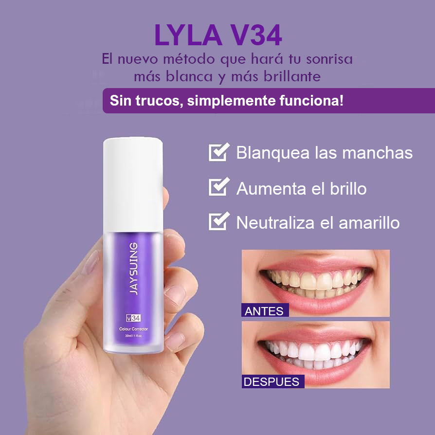 Blanqueador Dental Lyla V34  - ¡El Nuevo Método Que Hará Tu Sonrisa Más Blanca y Más Brillante!